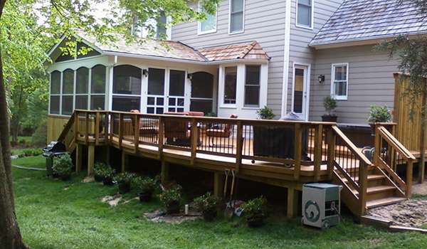 Deck W/ A Gable Roof – Add A Deck